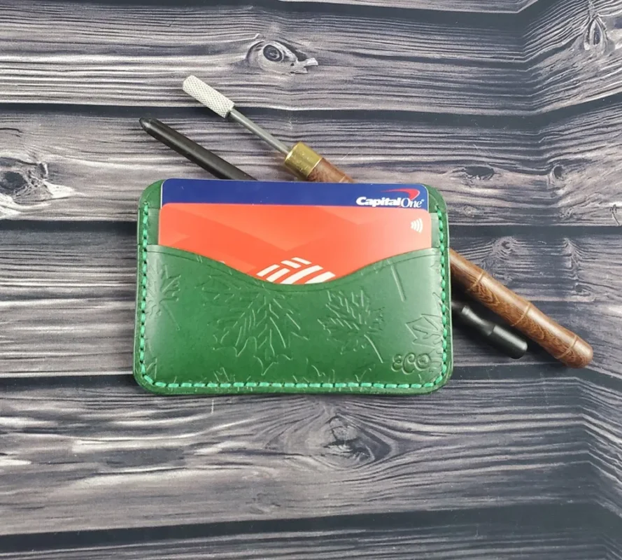 Customizable Leather Cardholder