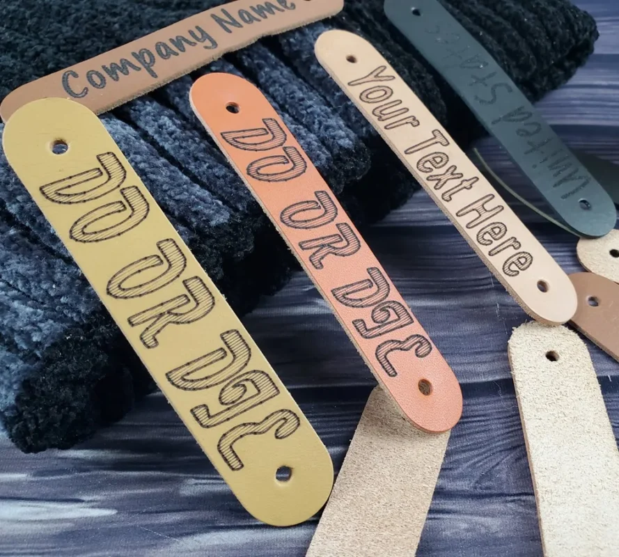 Faux leather custom patches