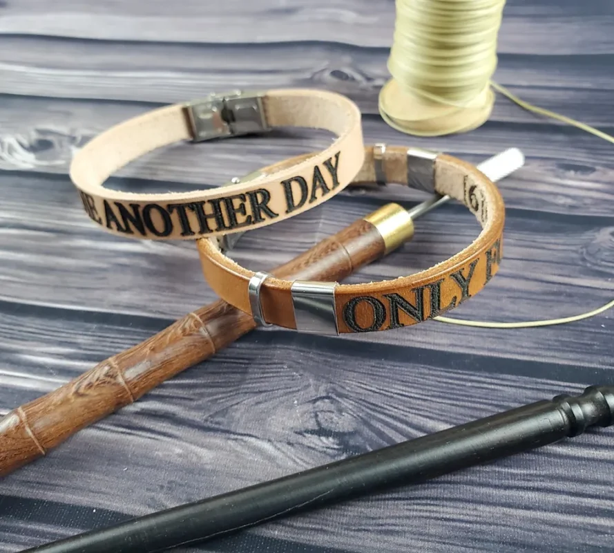 Handmade leather bracelet