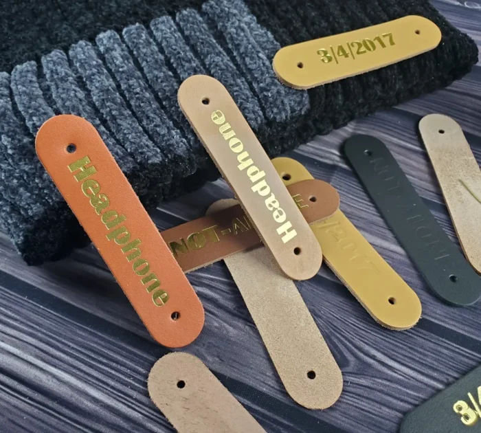 Leather patches for handmade crafts